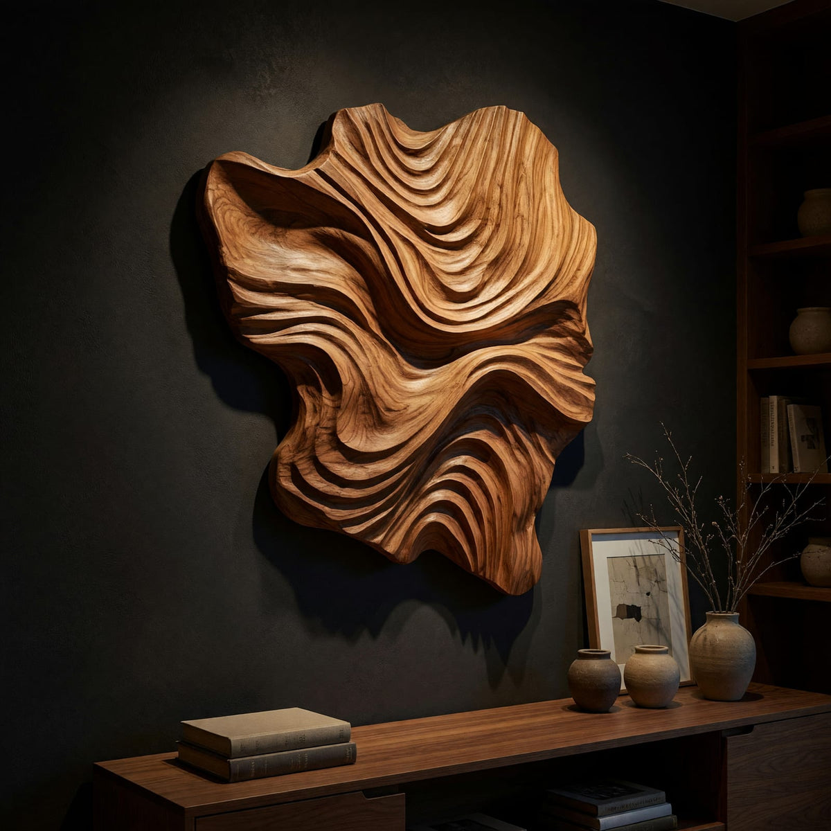 Natural wood grain detail