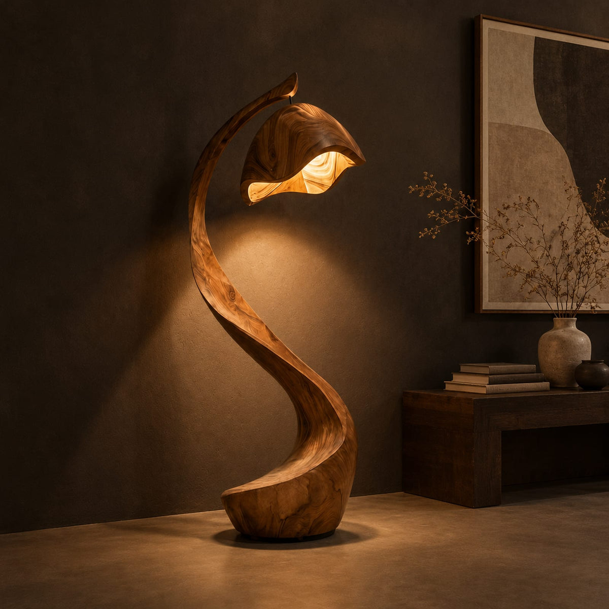 Natural wood grain detail