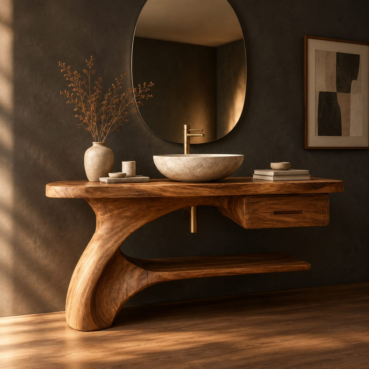 Natural wood grain detail