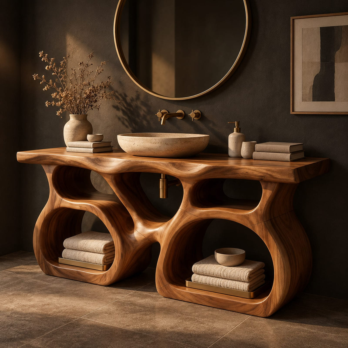 Natural wood grain detail
