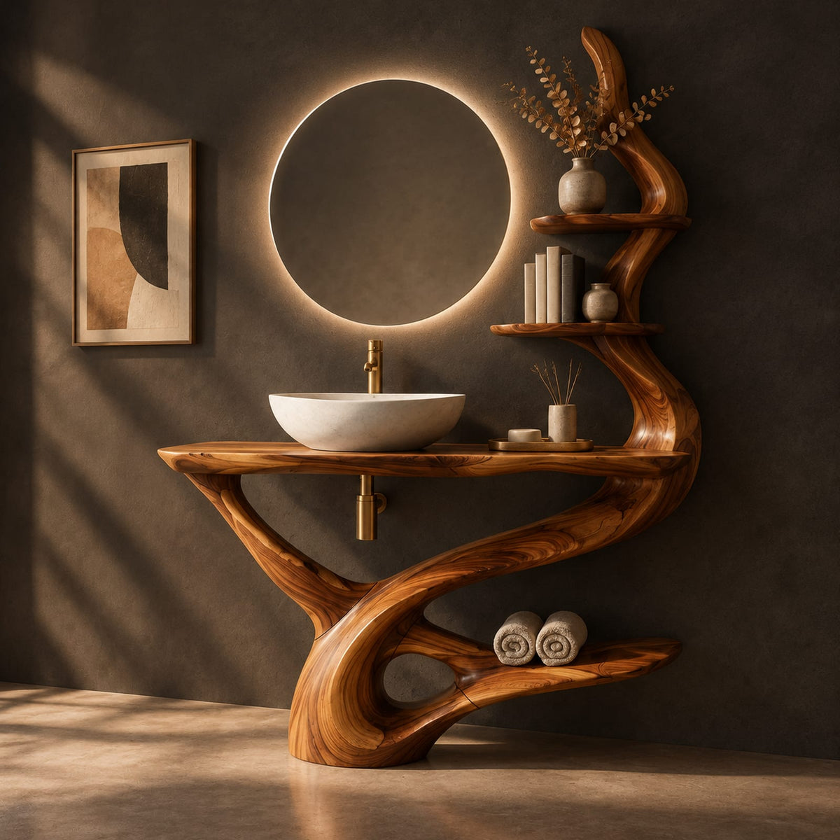 Natural wood grain detail