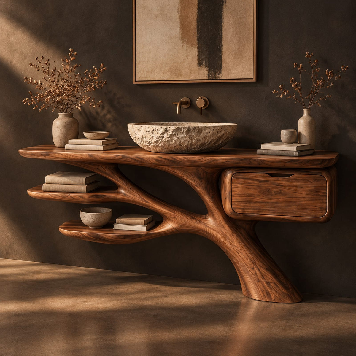 Natural wood grain detail