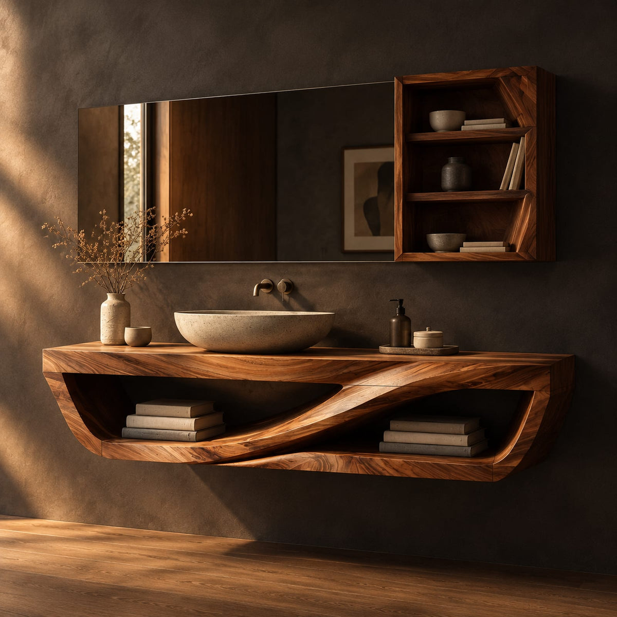 Natural wood grain detail