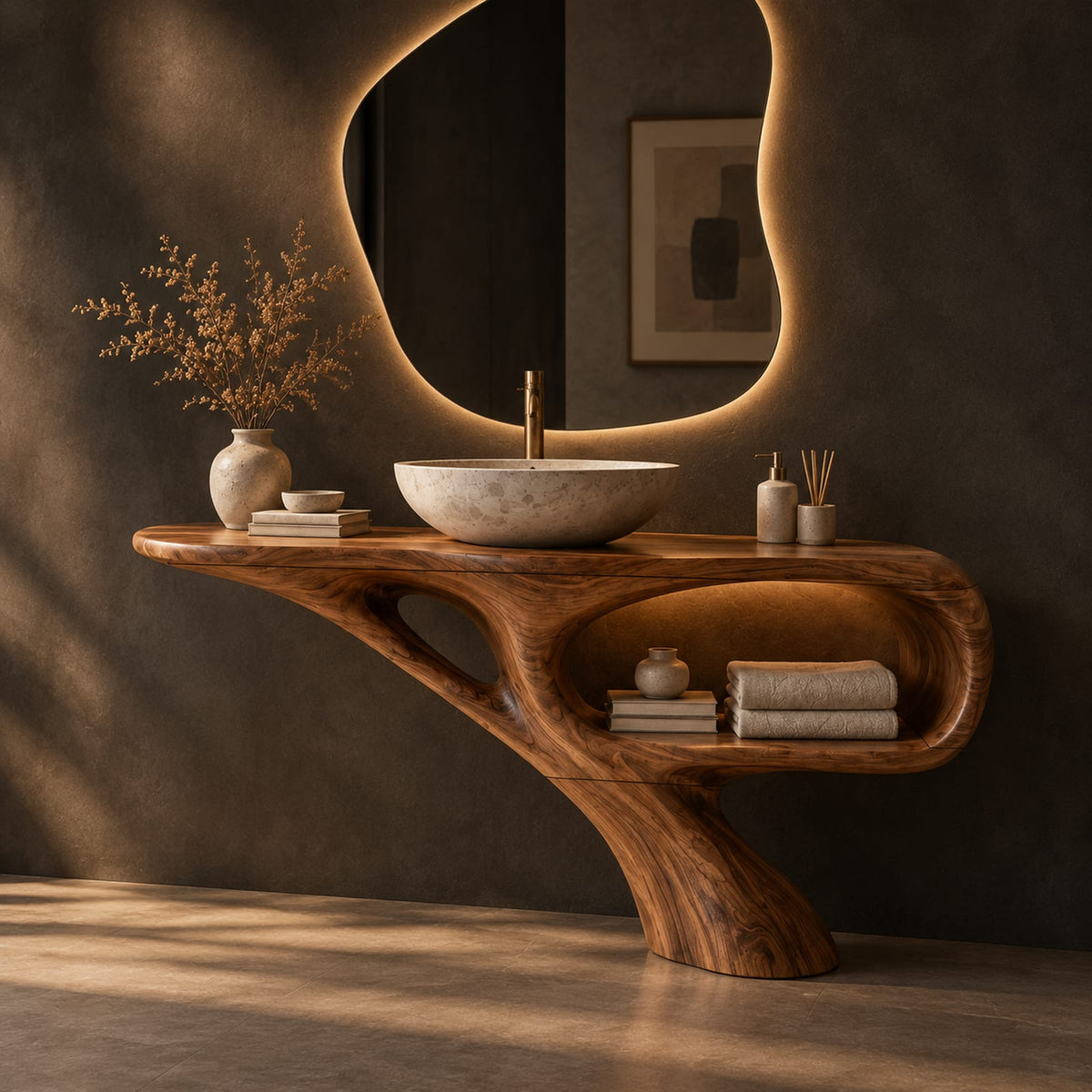 Natural wood grain detail