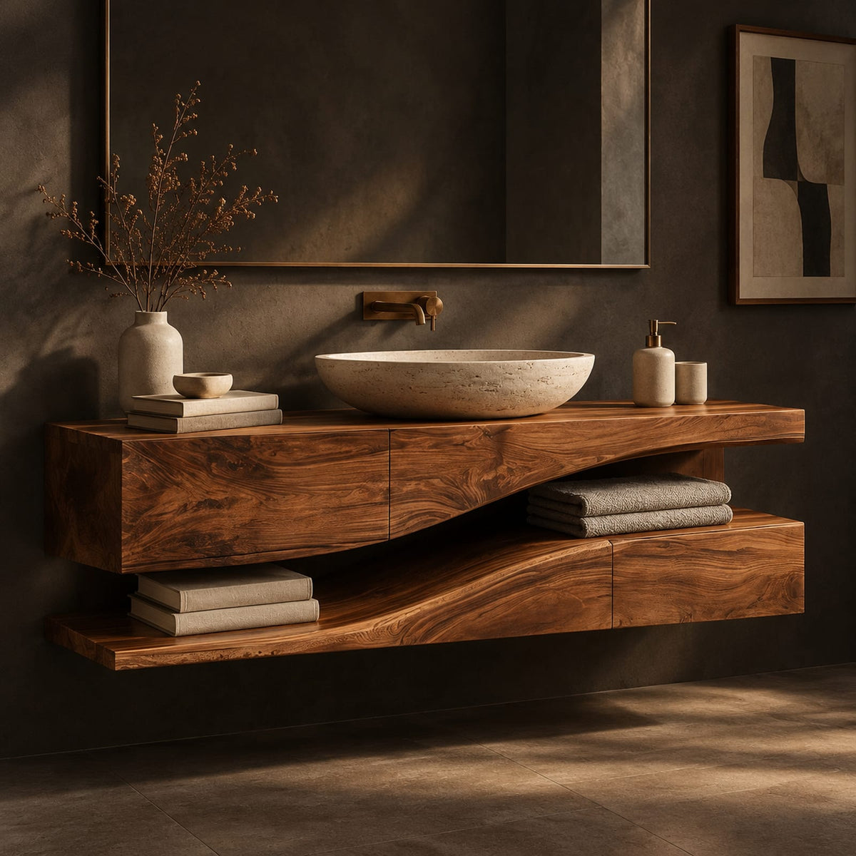 Natural wood grain detail