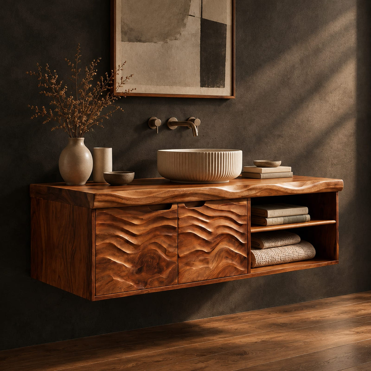 Natural wood grain detail