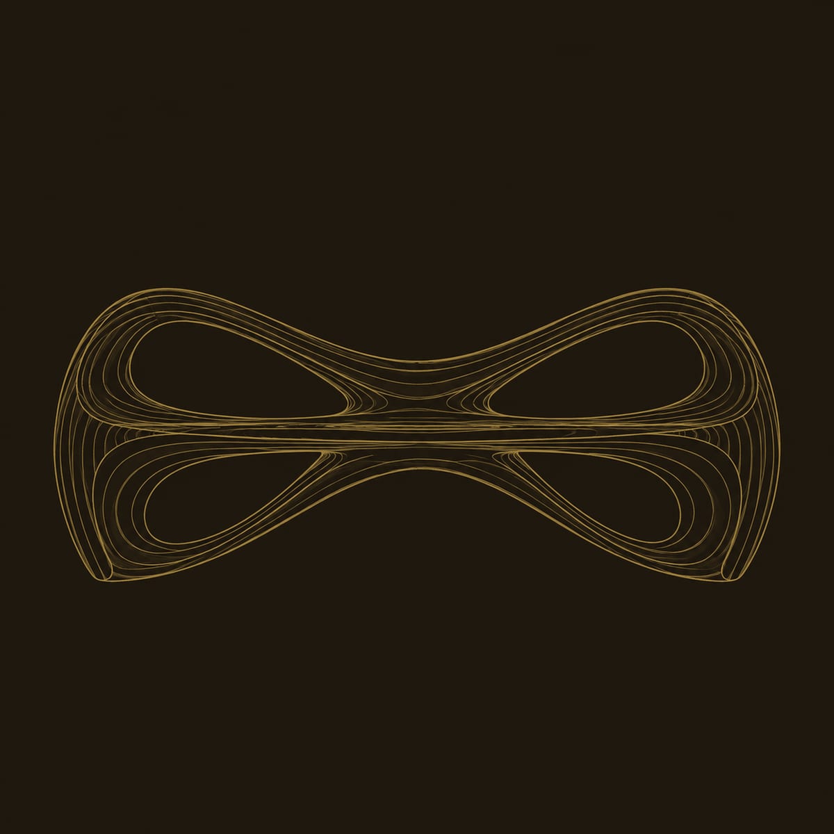 Bow Tie Bench With Two Large Open Loops And Sculpted Frame dimension diagram