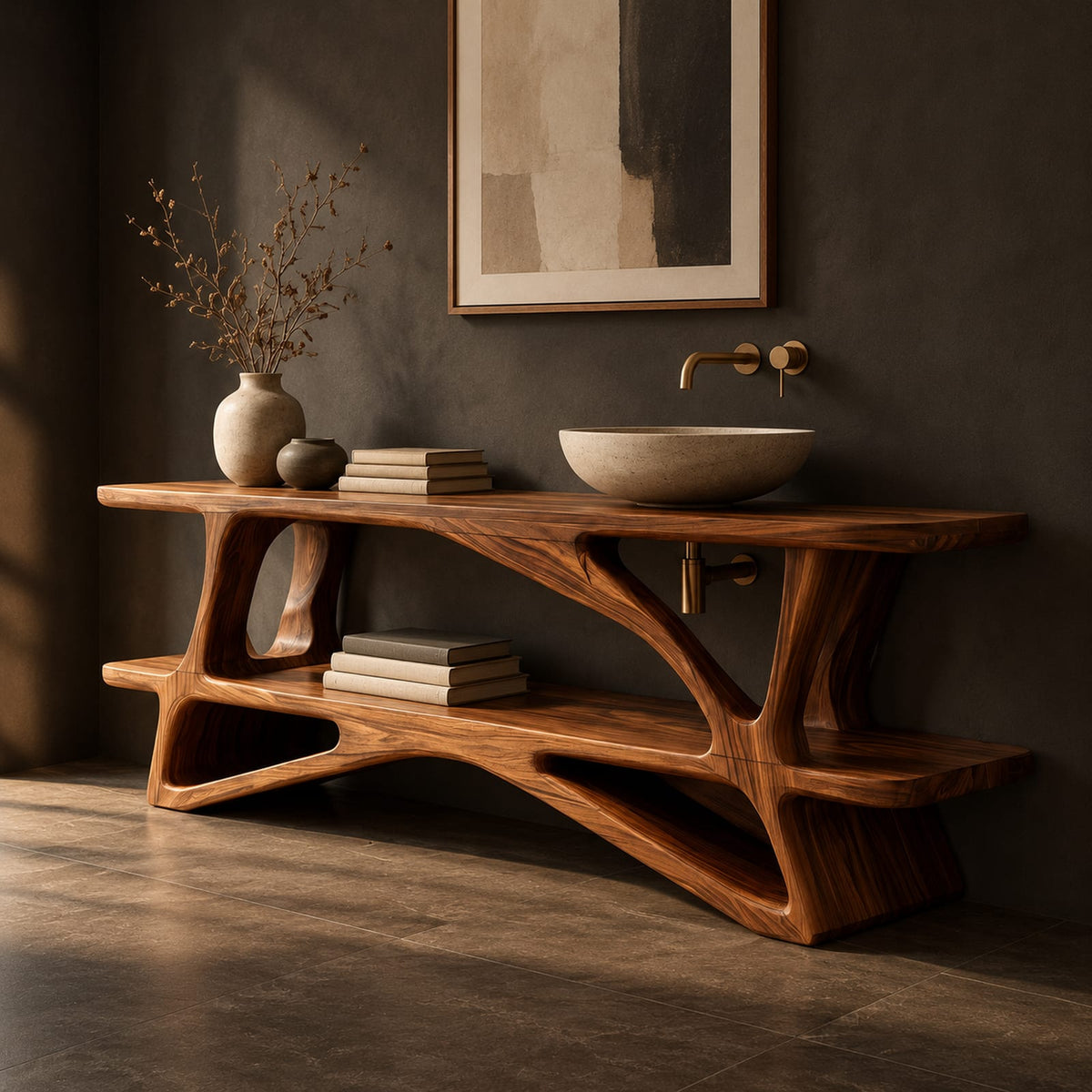 Natural wood grain detail