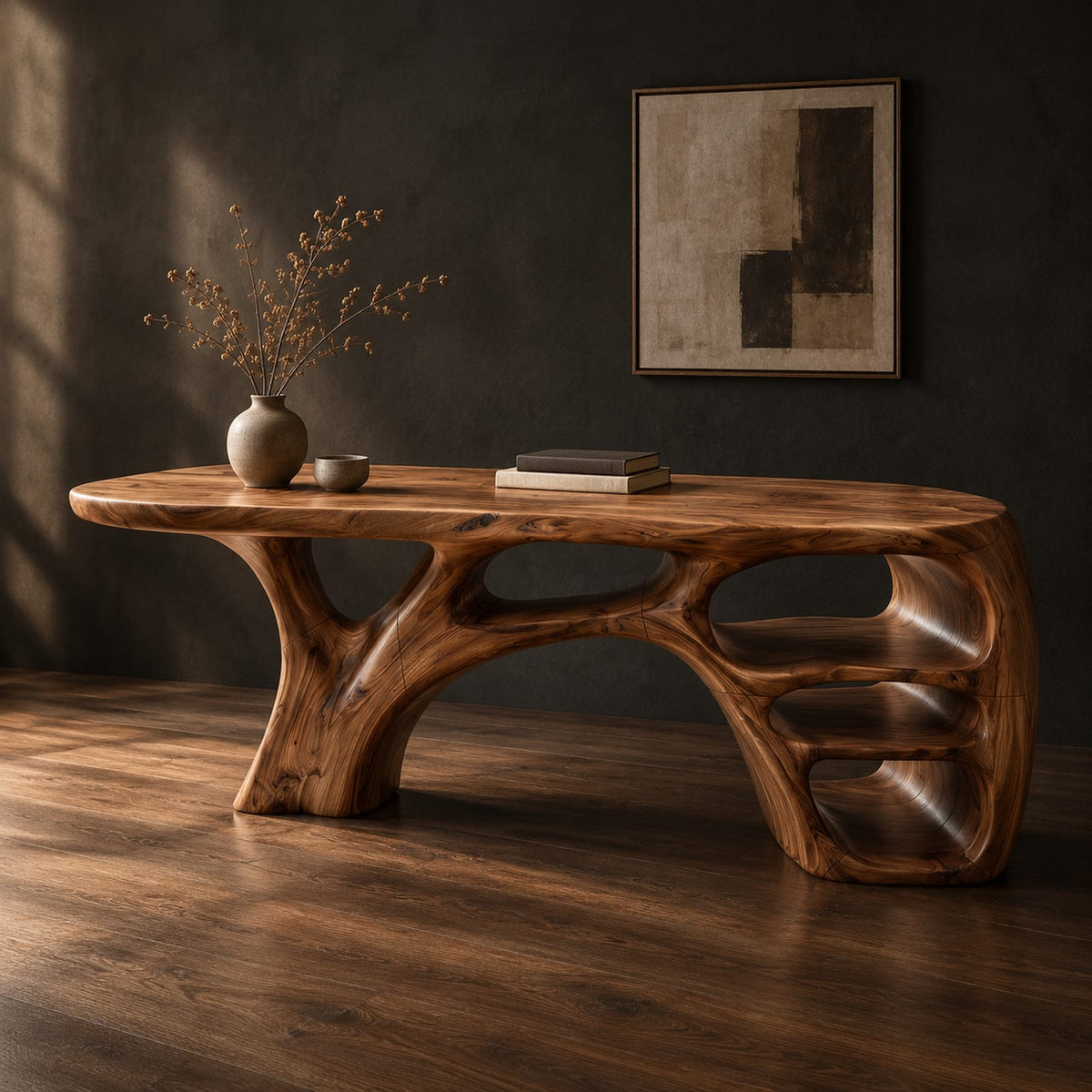 Natural wood grain detail