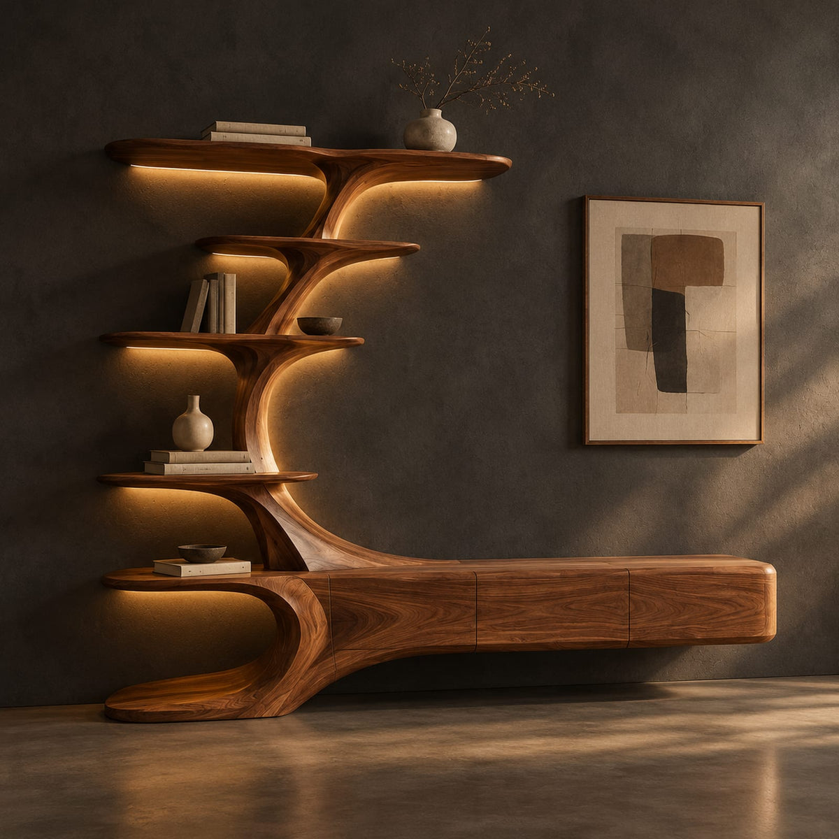 Natural wood grain detail