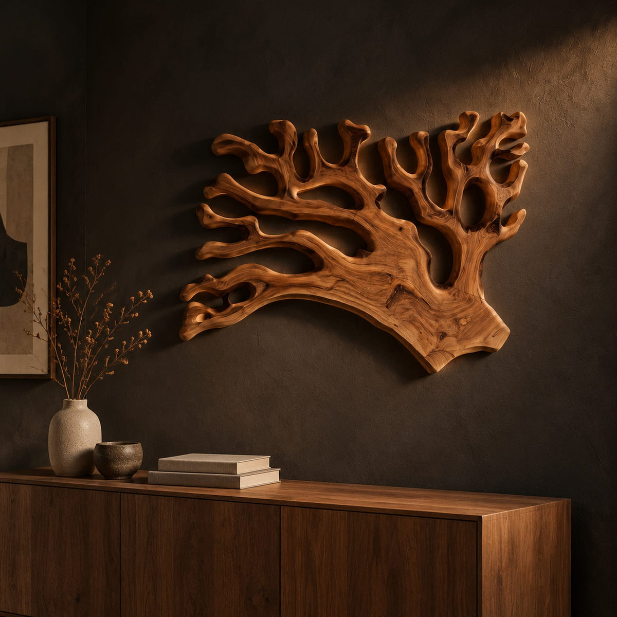 Natural wood grain detail