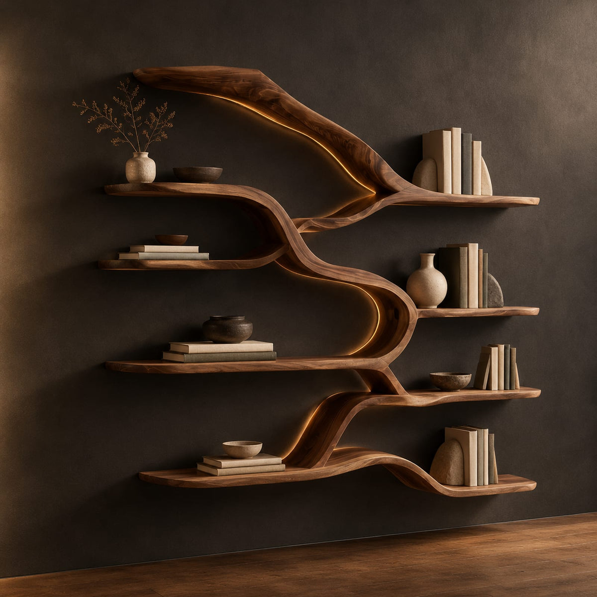 Natural wood grain detail