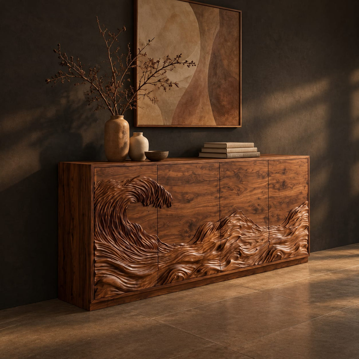 Natural wood grain detail