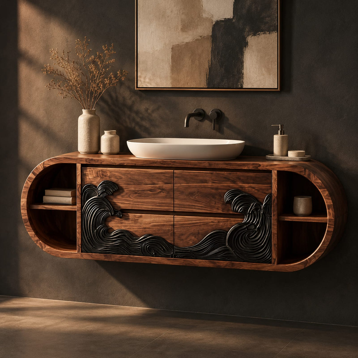 Natural wood grain detail