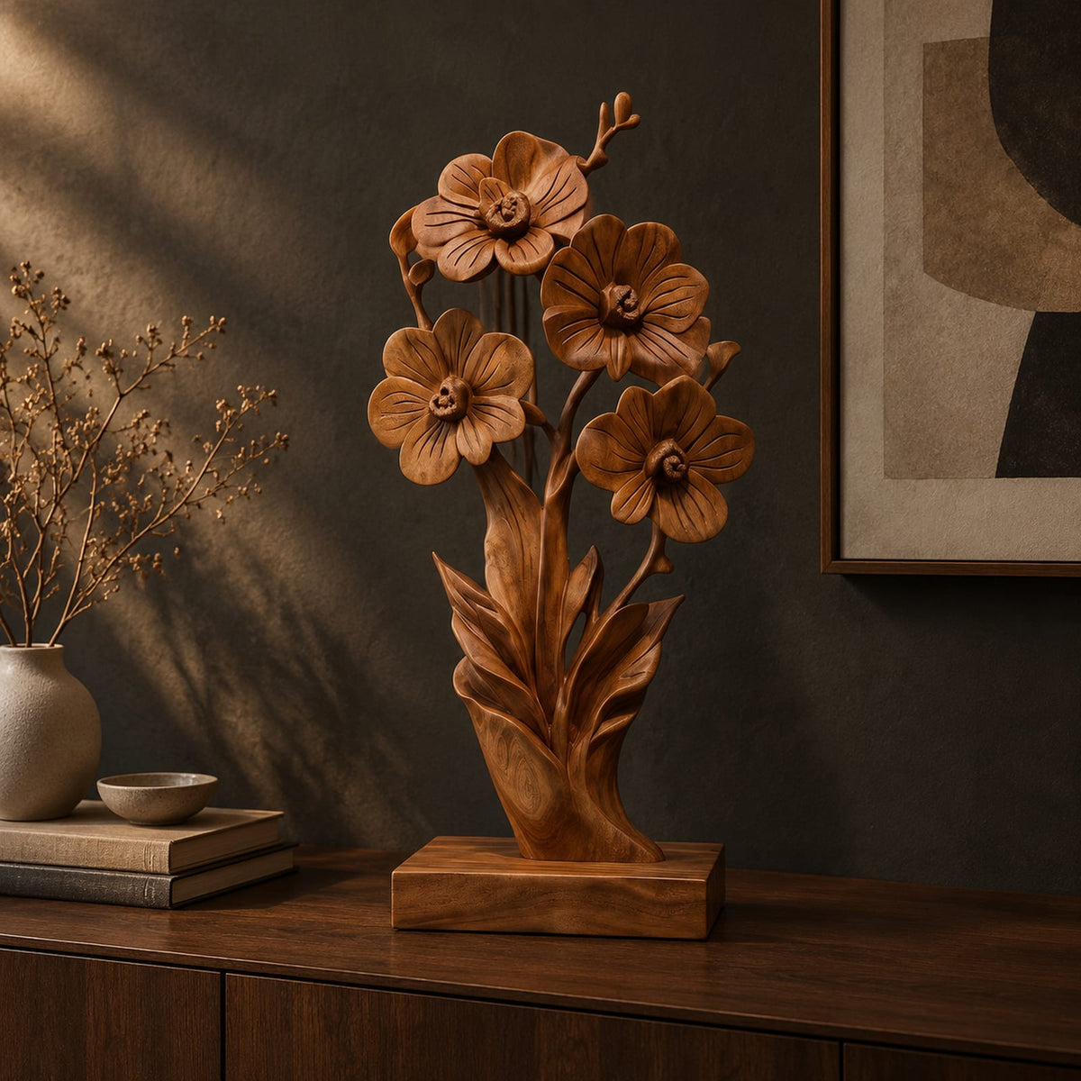 Natural wood grain detail