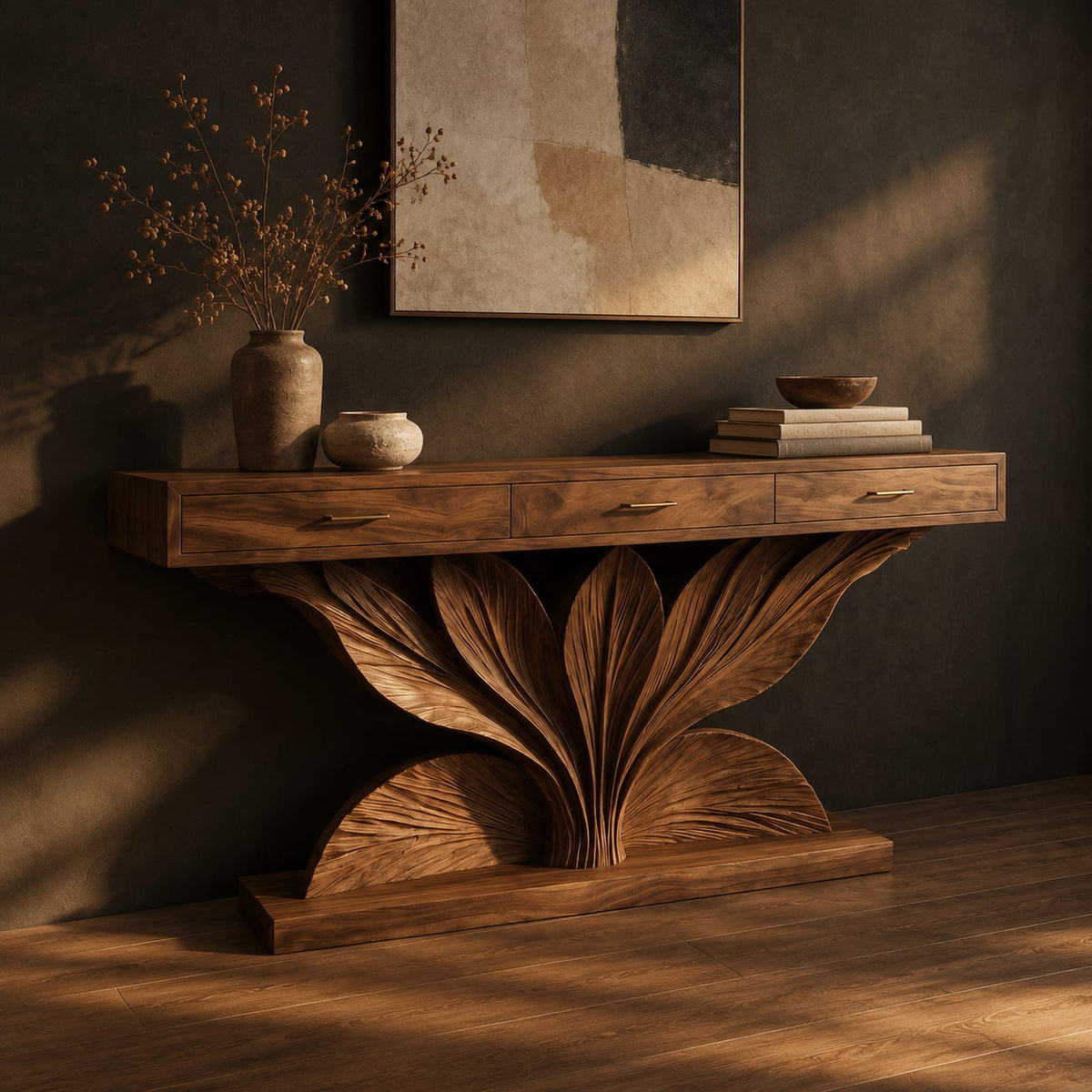 Natural wood grain detail