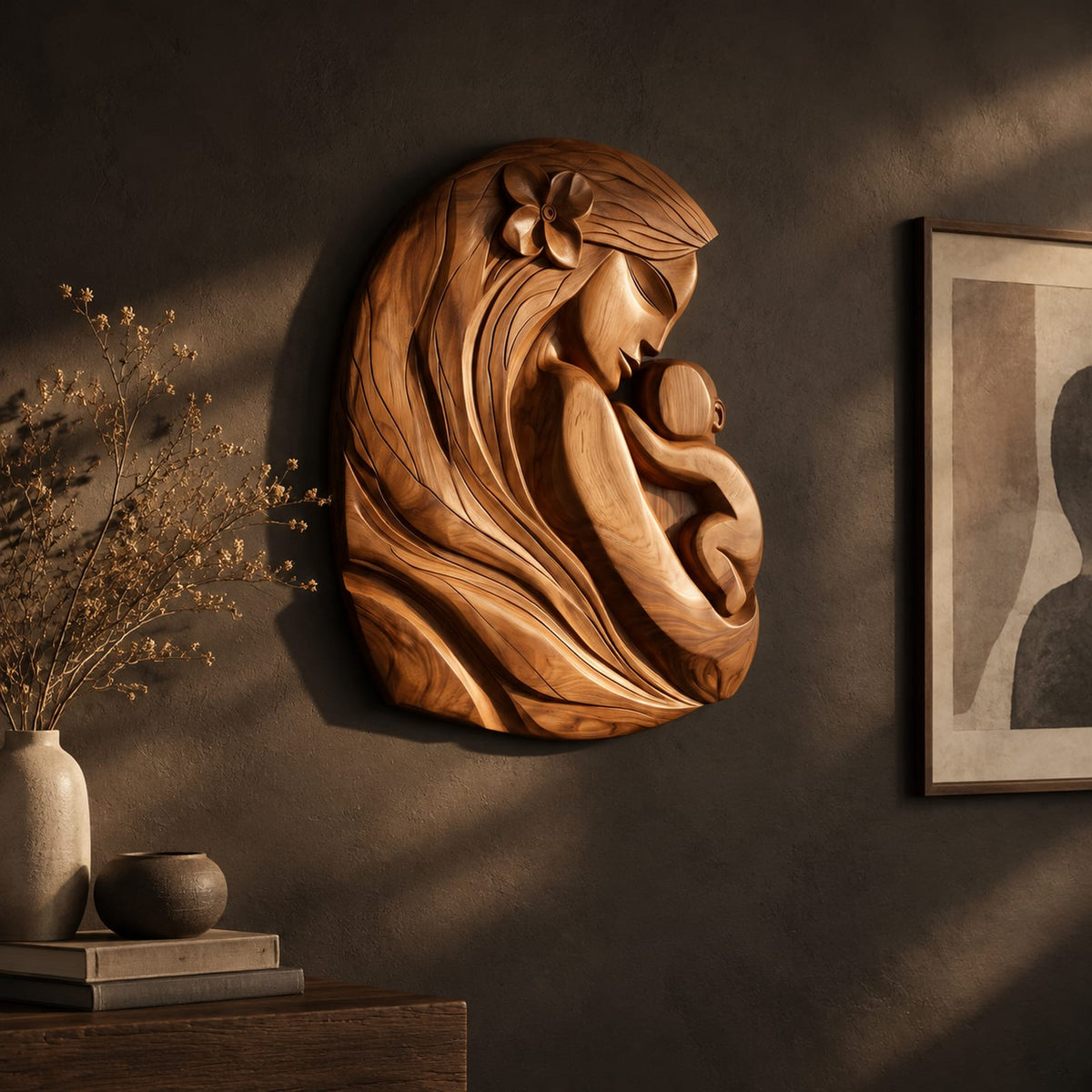 Natural wood grain detail