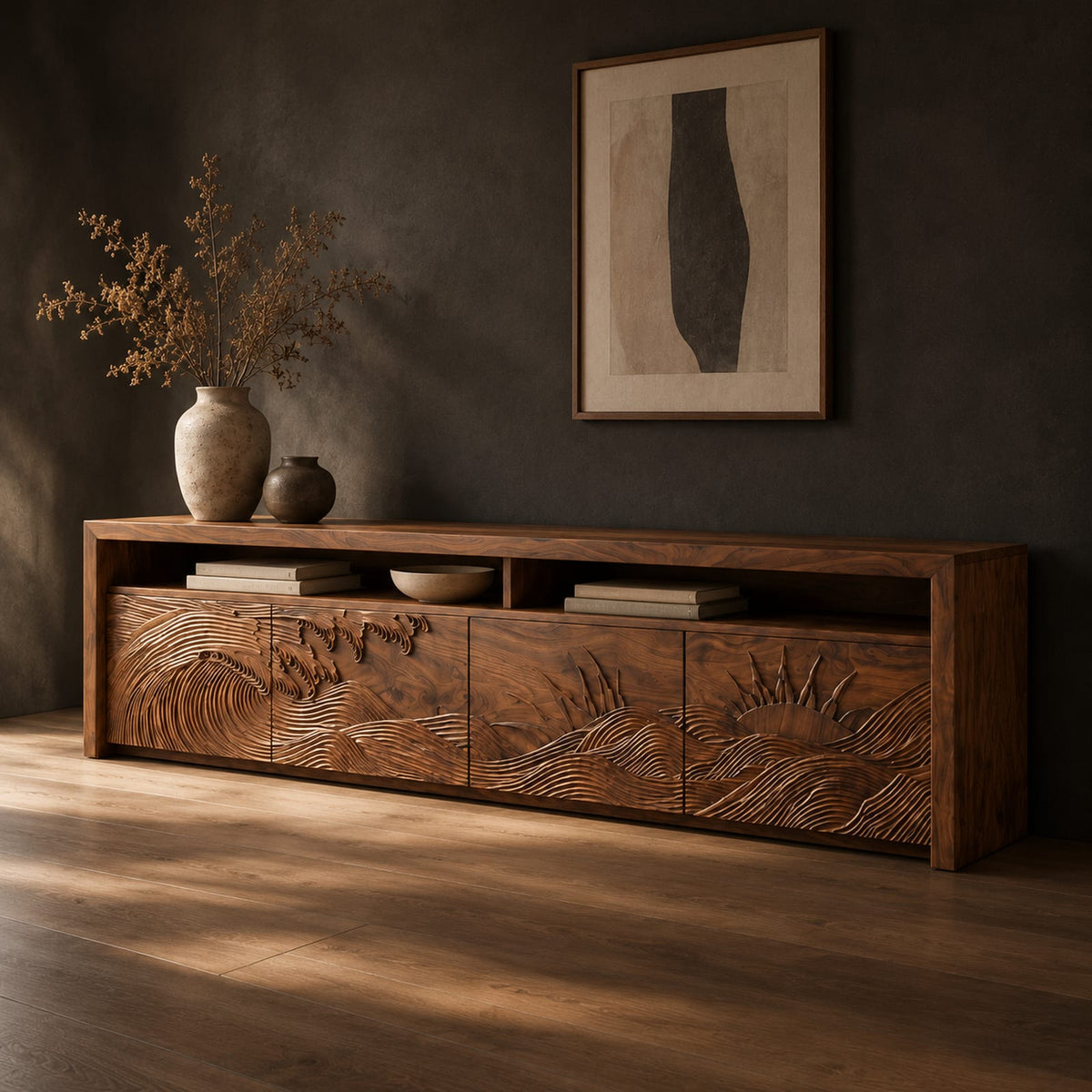 Natural wood grain detail