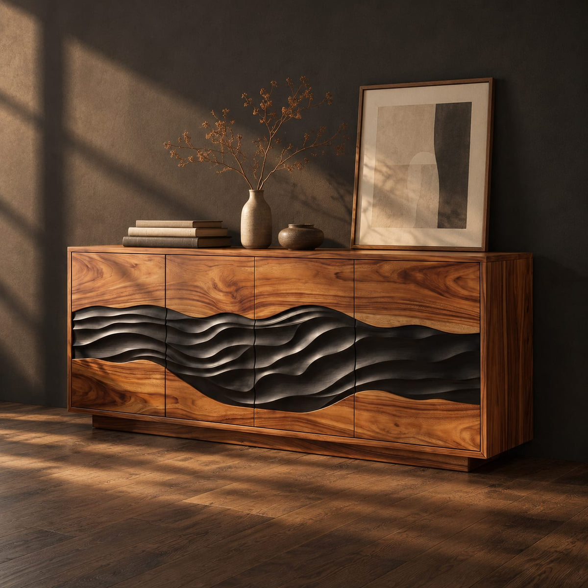 Natural wood grain detail