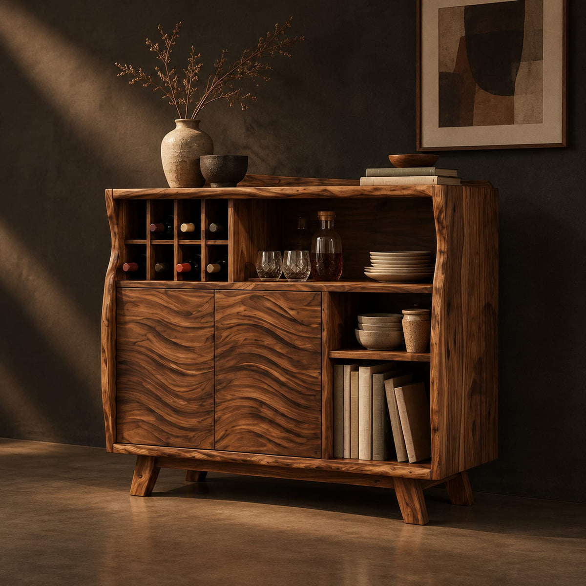 Natural wood grain detail