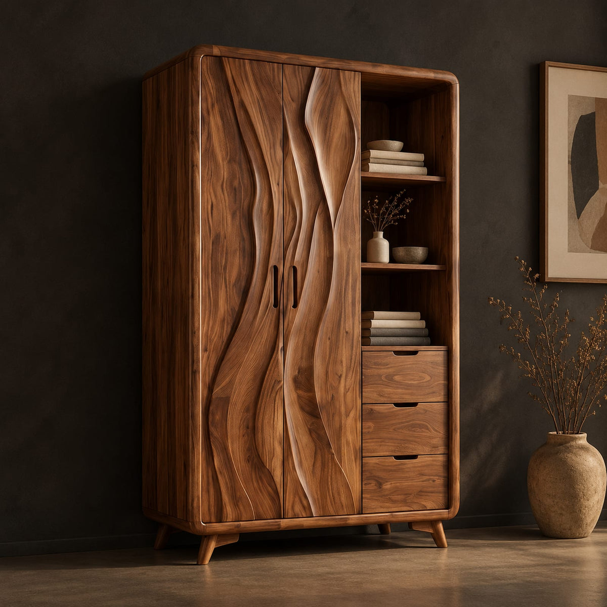 Natural wood grain detail