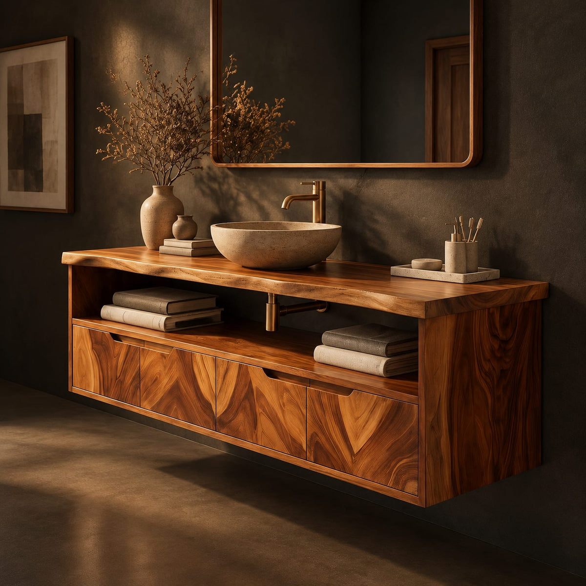 Natural wood grain detail