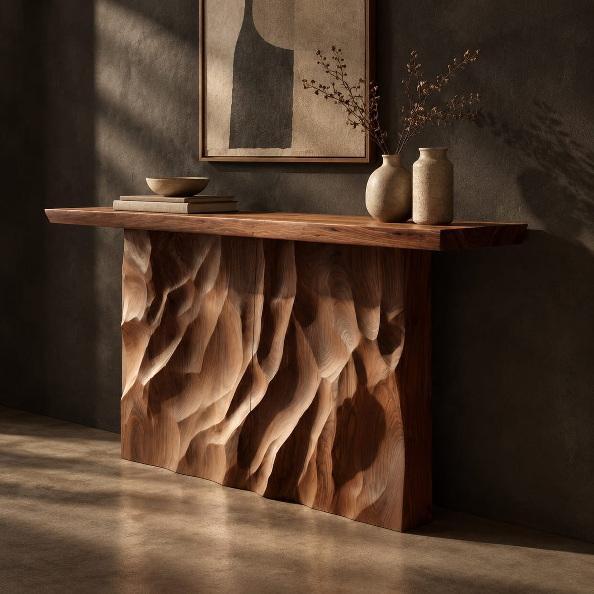 Natural wood grain detail
