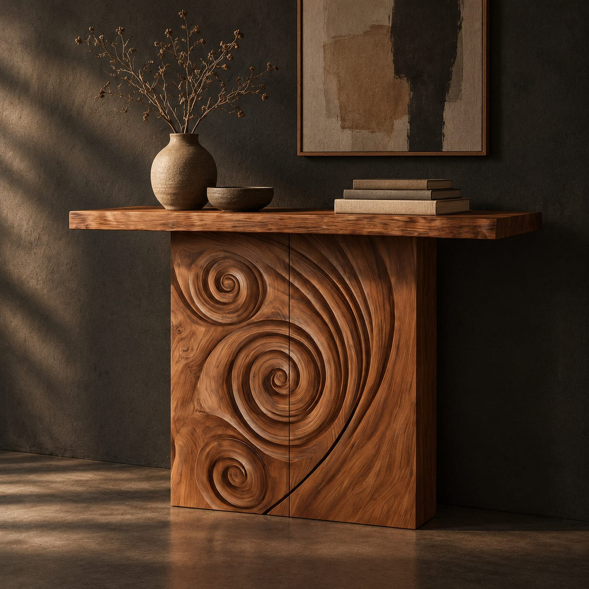 Natural wood grain detail