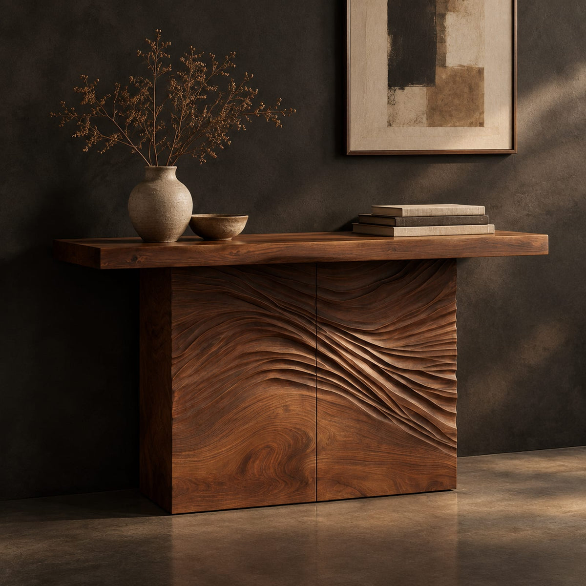 Natural wood grain detail