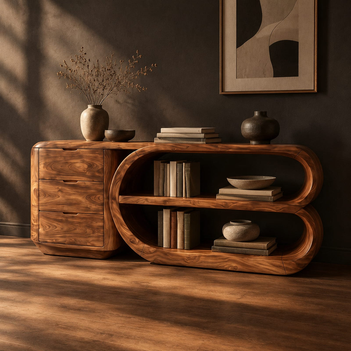 Natural wood grain detail