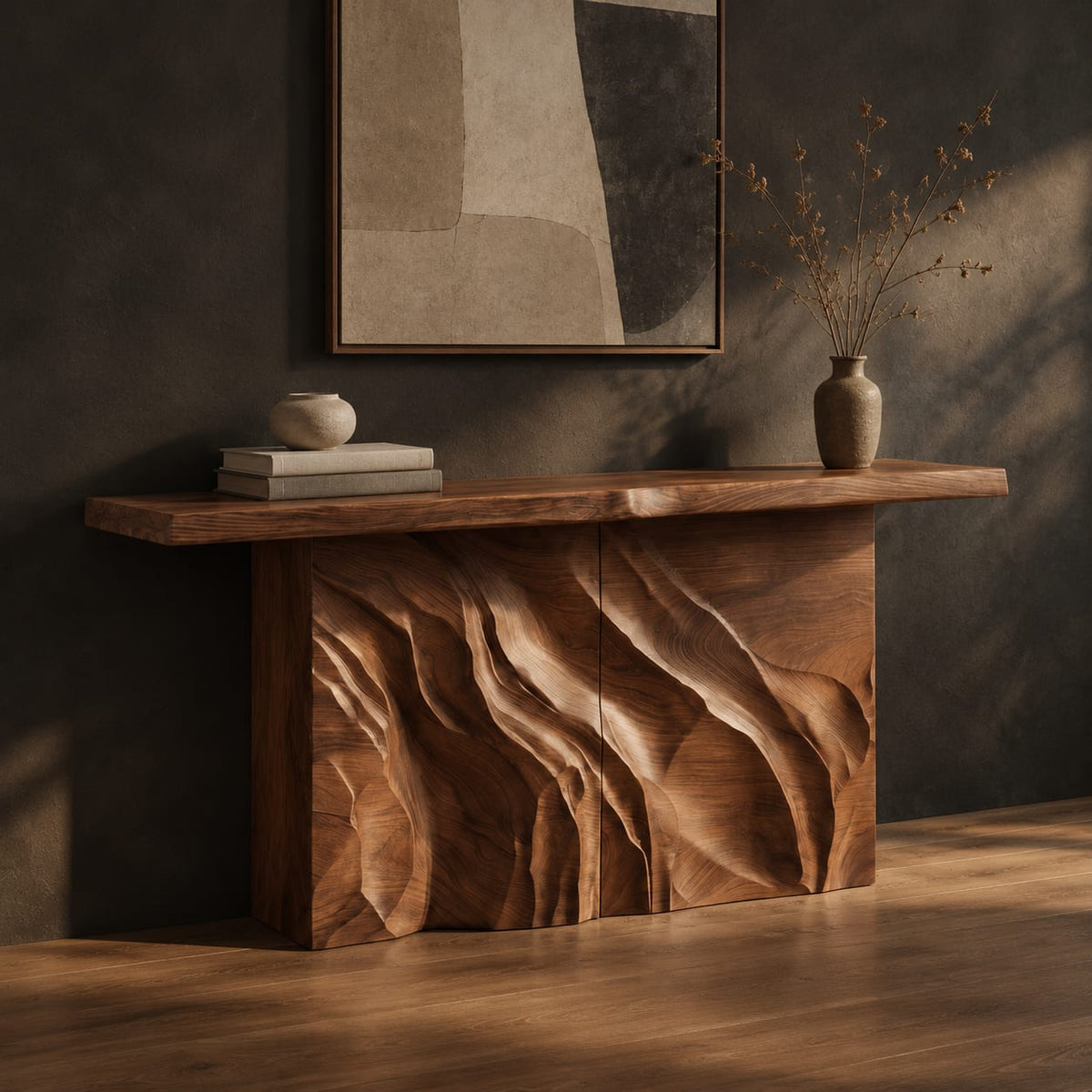 Natural wood grain detail