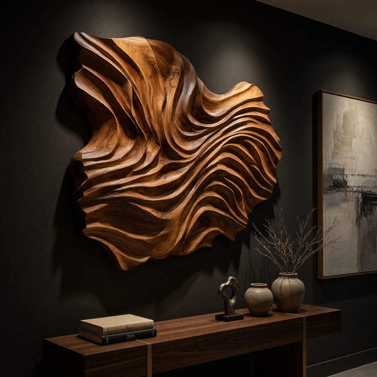 Natural wood grain detail