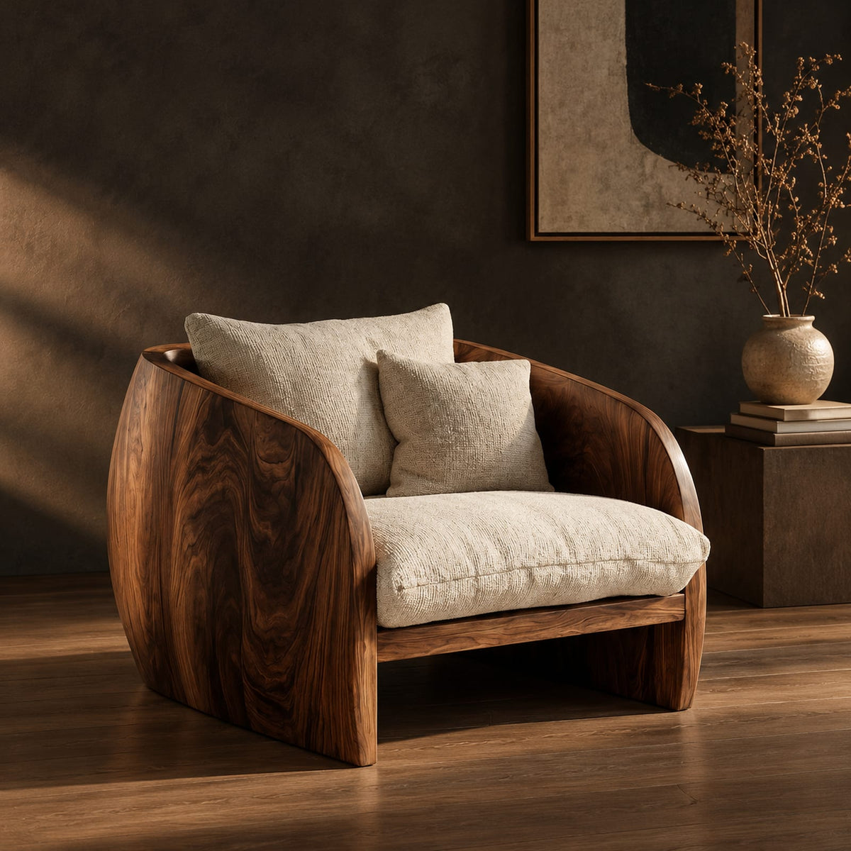 Natural wood grain detail