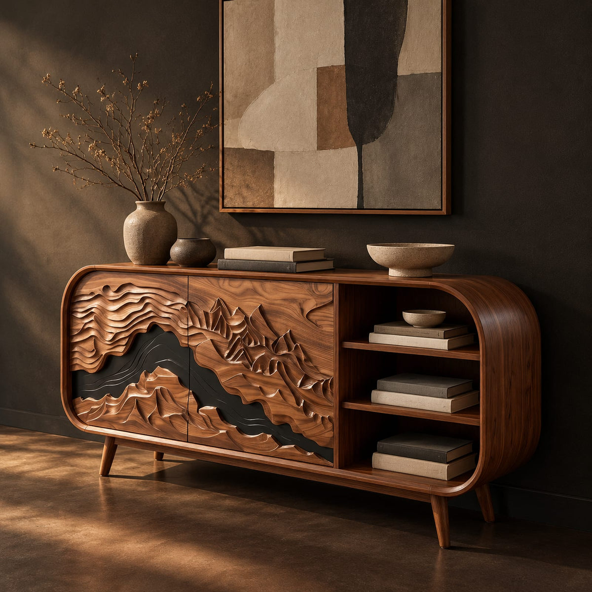 Natural wood grain detail