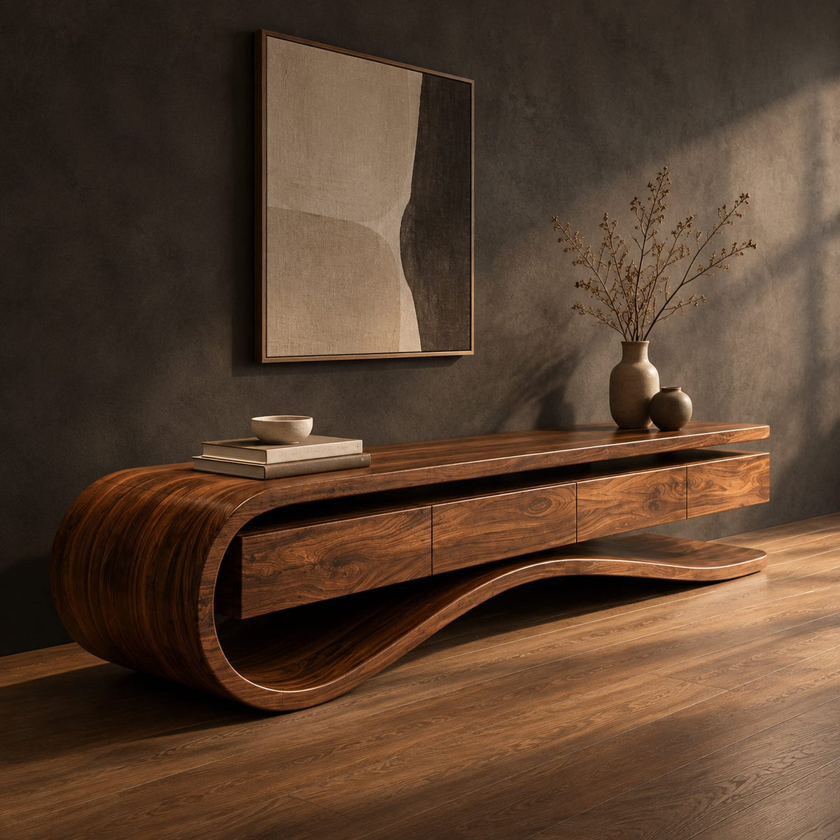 Natural wood grain detail