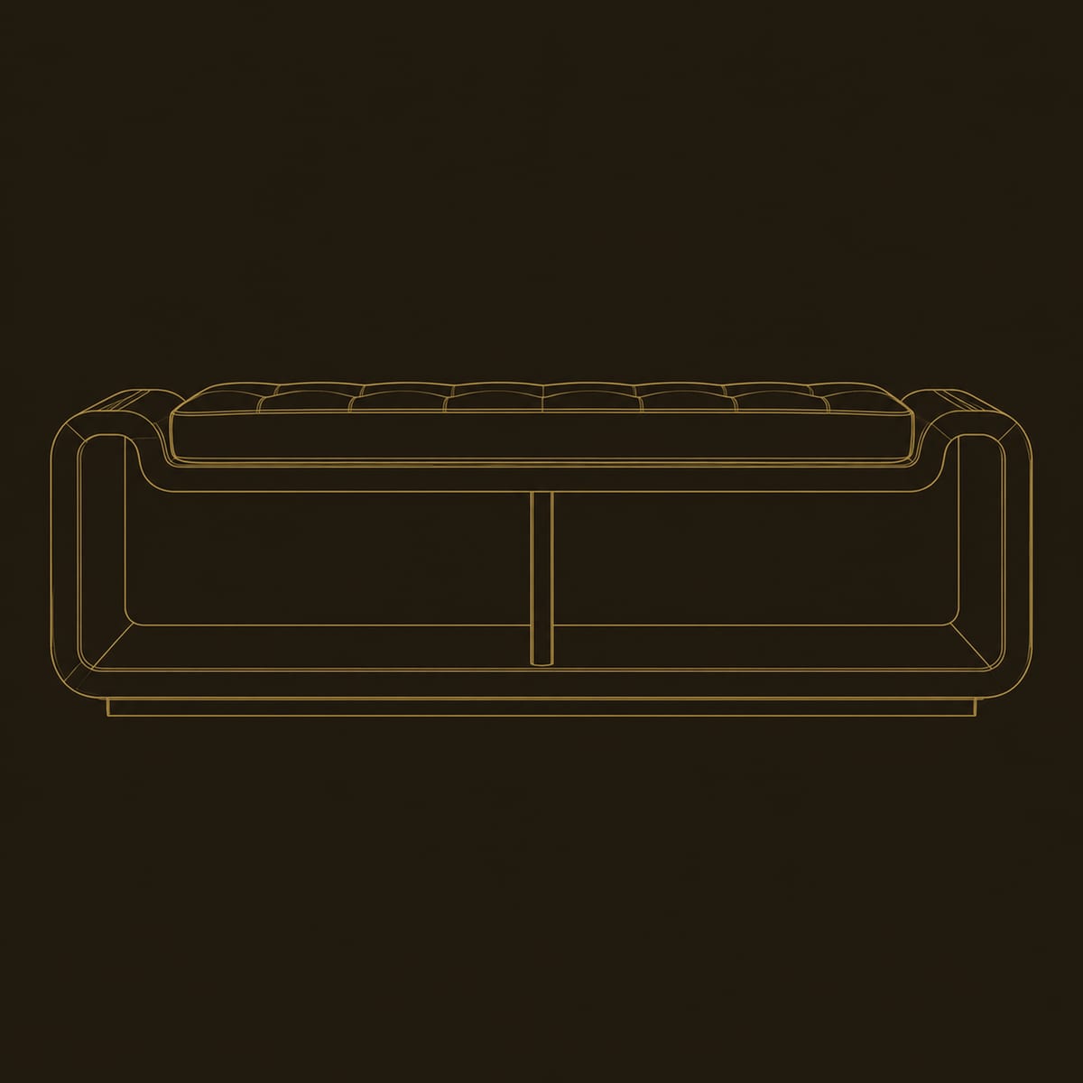 Curved Storage Bench With Tufted Seat And Two Open Cubbies dimension diagram