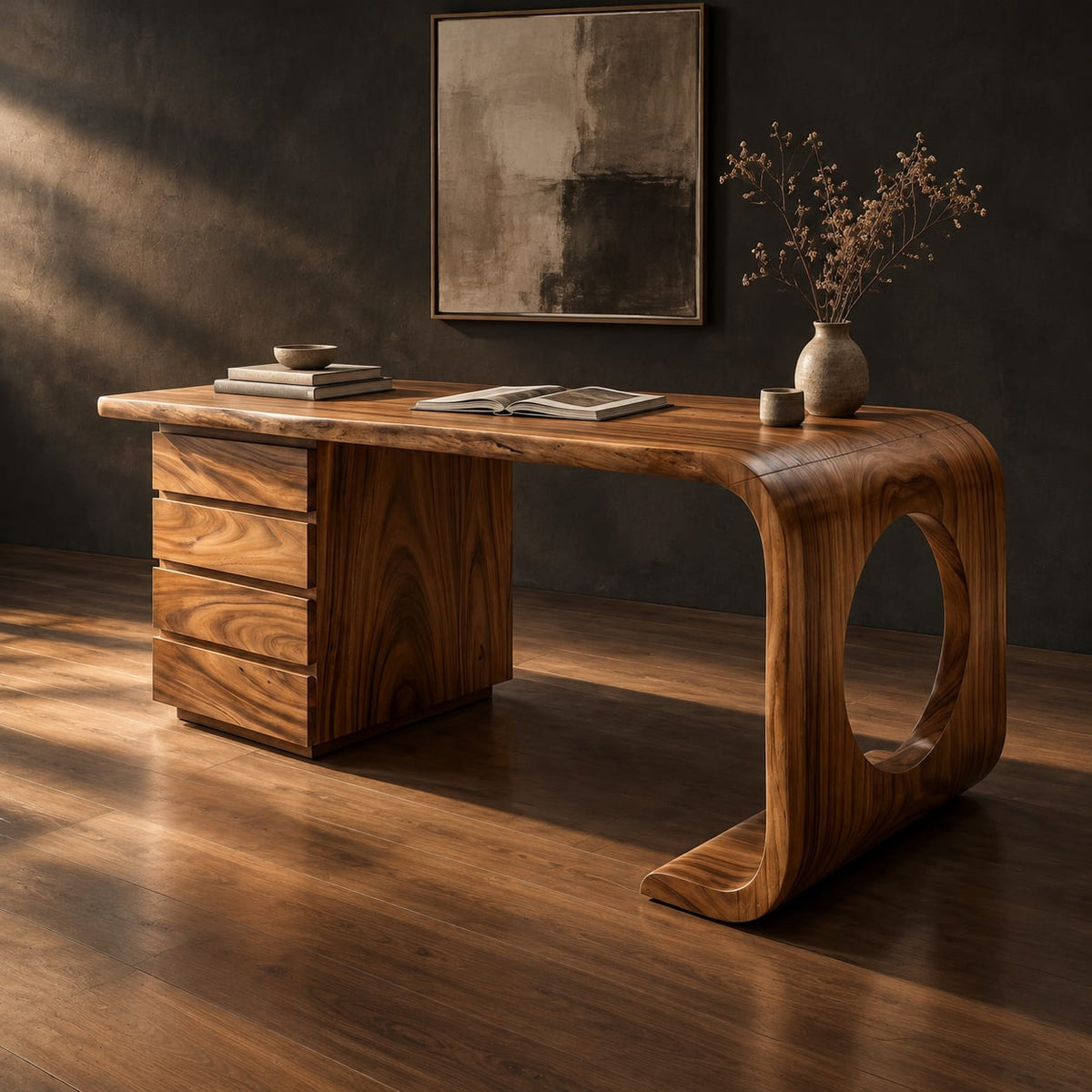 Natural wood grain detail