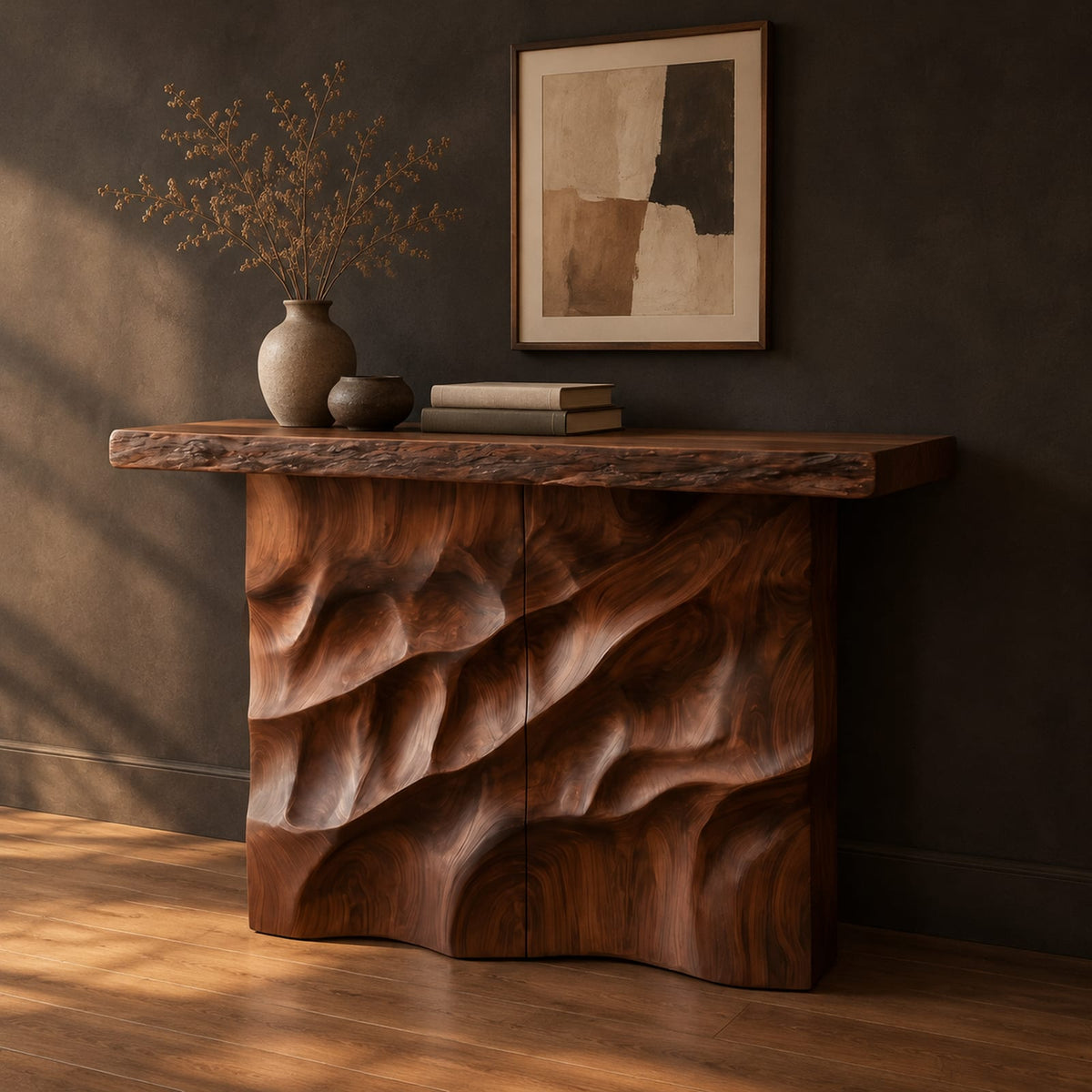 Natural wood grain detail