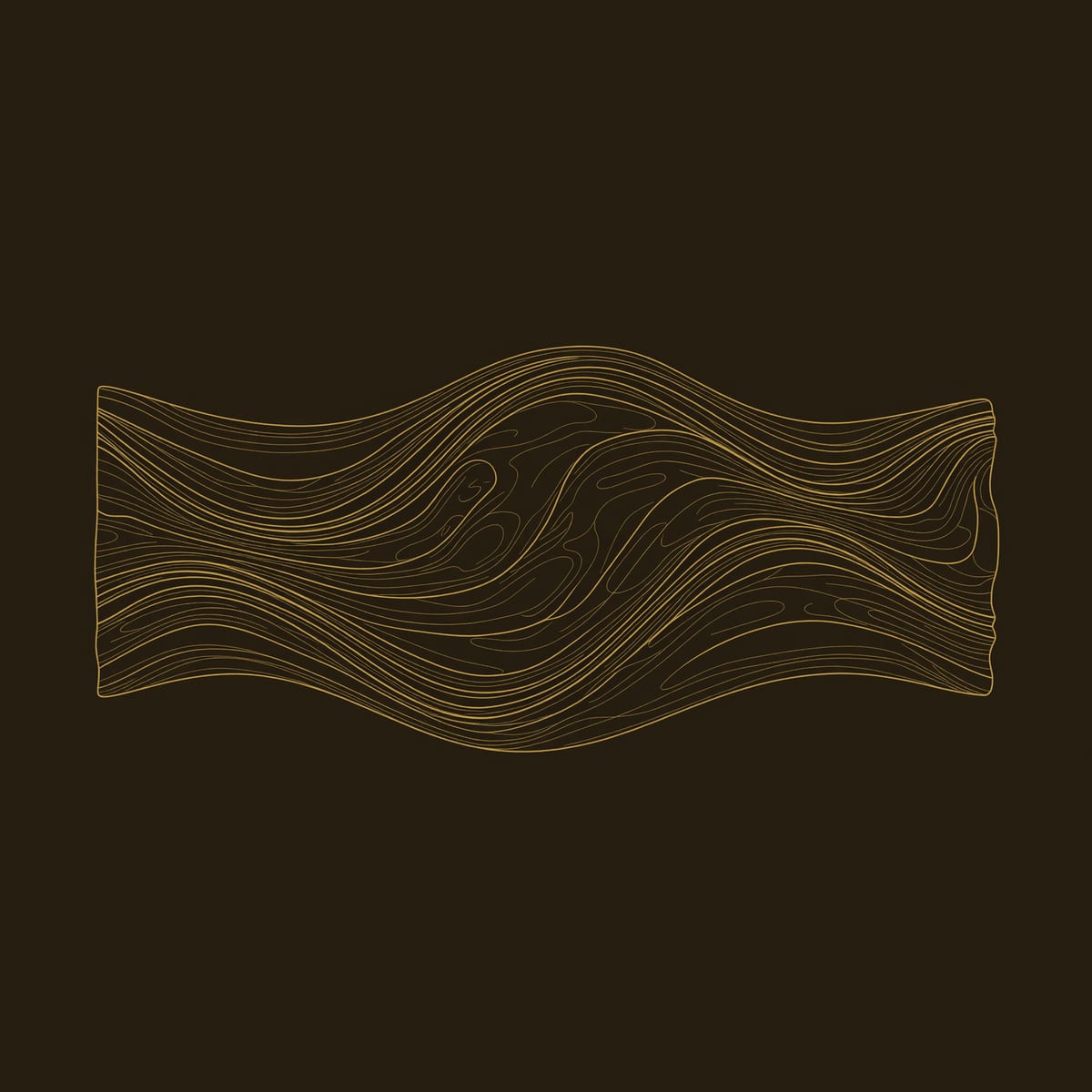 Deep Rippled Wall Panel in Dark Solid Hardwood dimension diagram