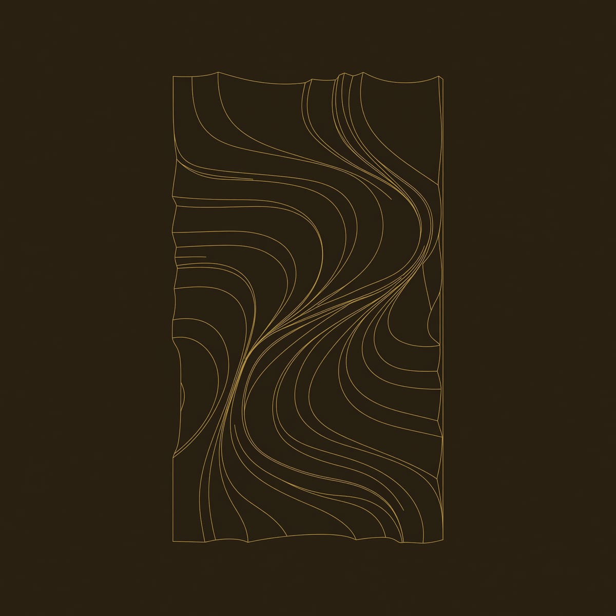 Deep Swirl Wall Panel in Tall Solid Hardwood dimension diagram