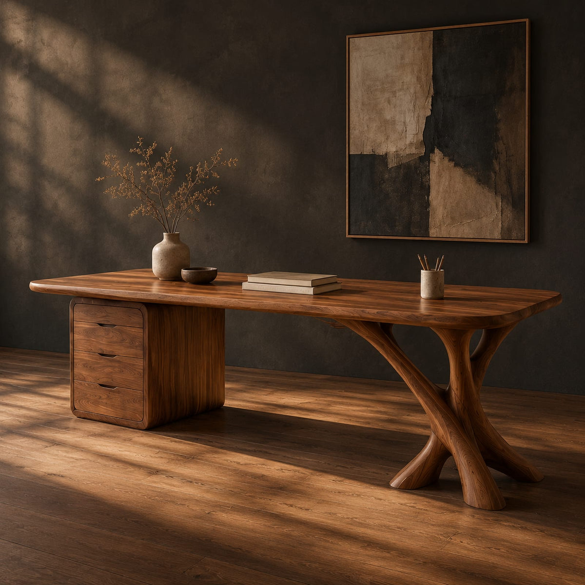 Natural wood grain detail