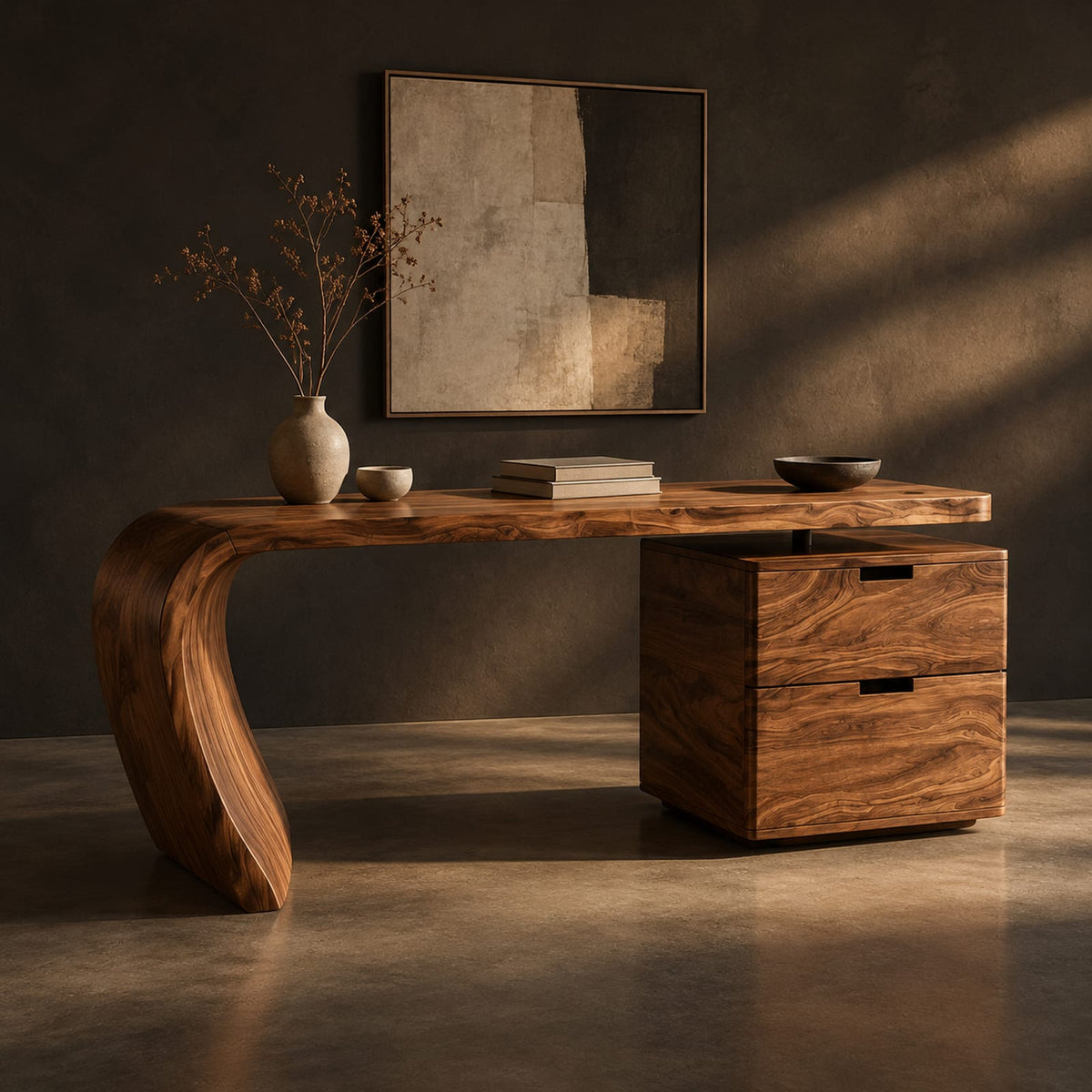 Natural wood grain detail