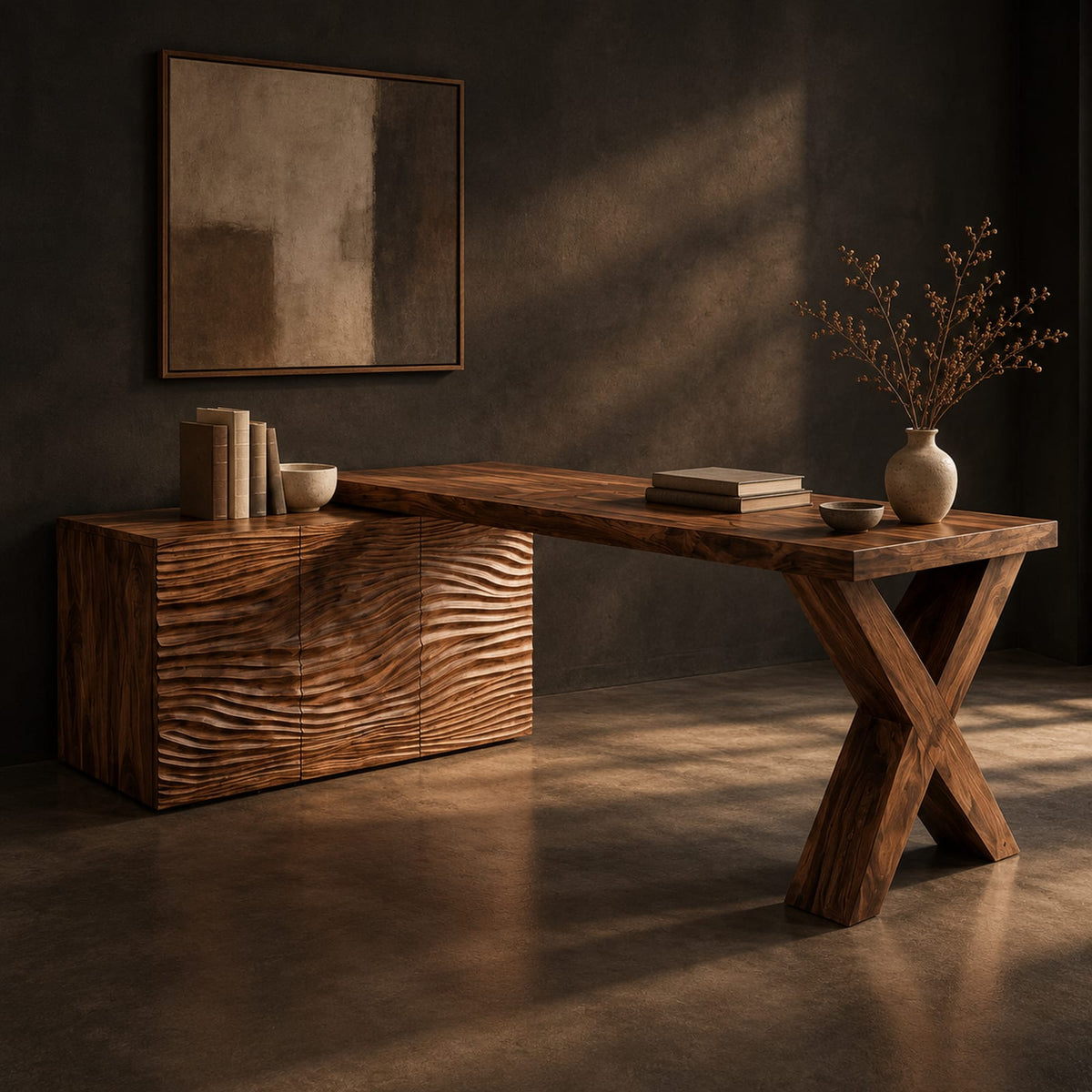 Natural wood grain detail