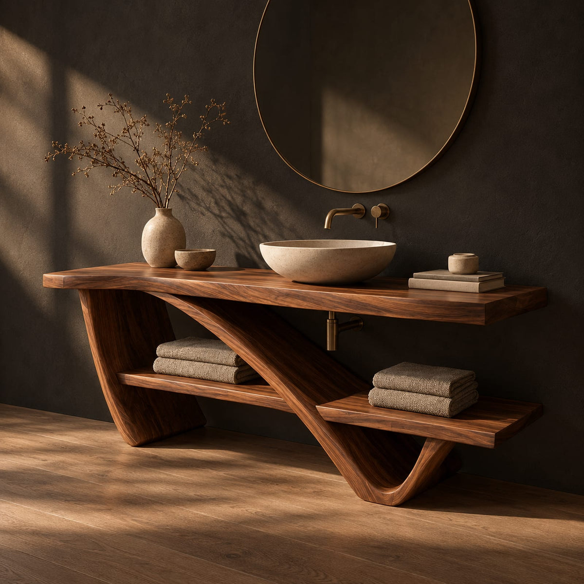 Natural wood grain detail