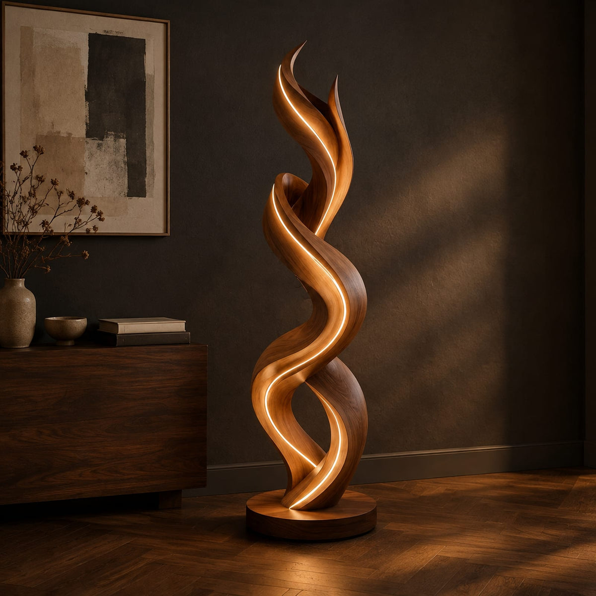 Natural wood grain detail