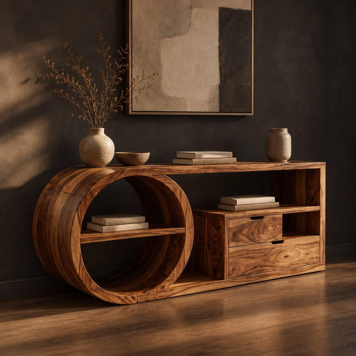 Natural wood grain detail