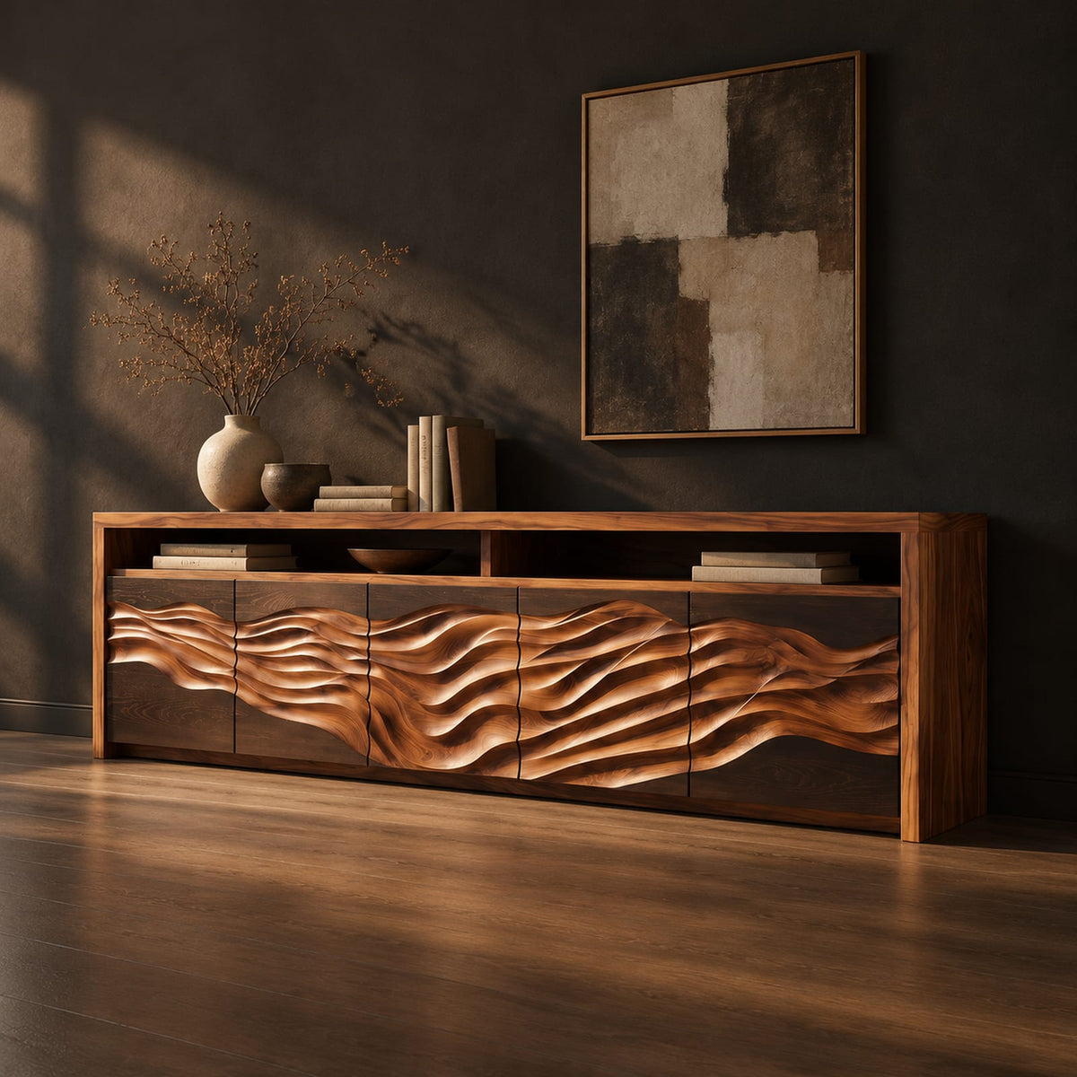 Natural wood grain detail