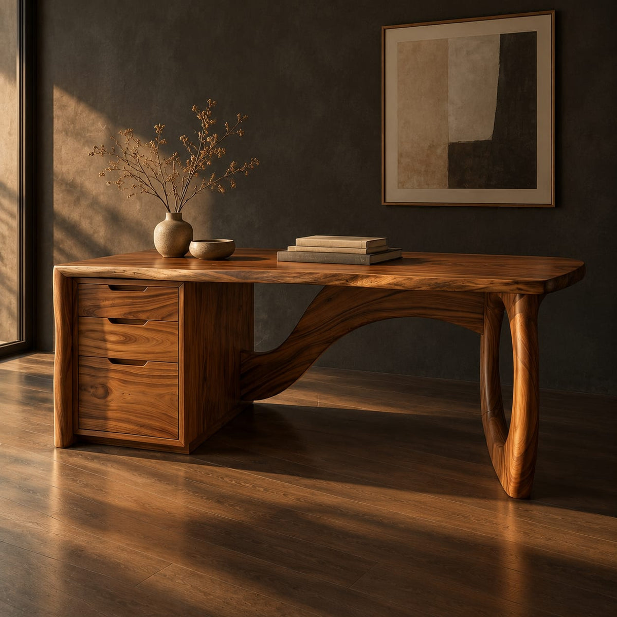 Natural wood grain detail