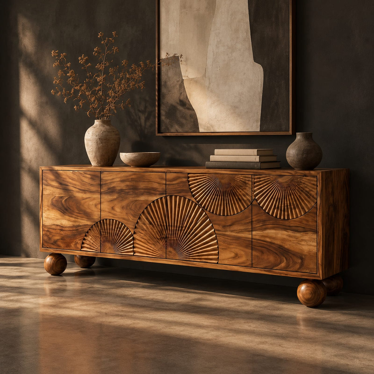 Natural wood grain detail