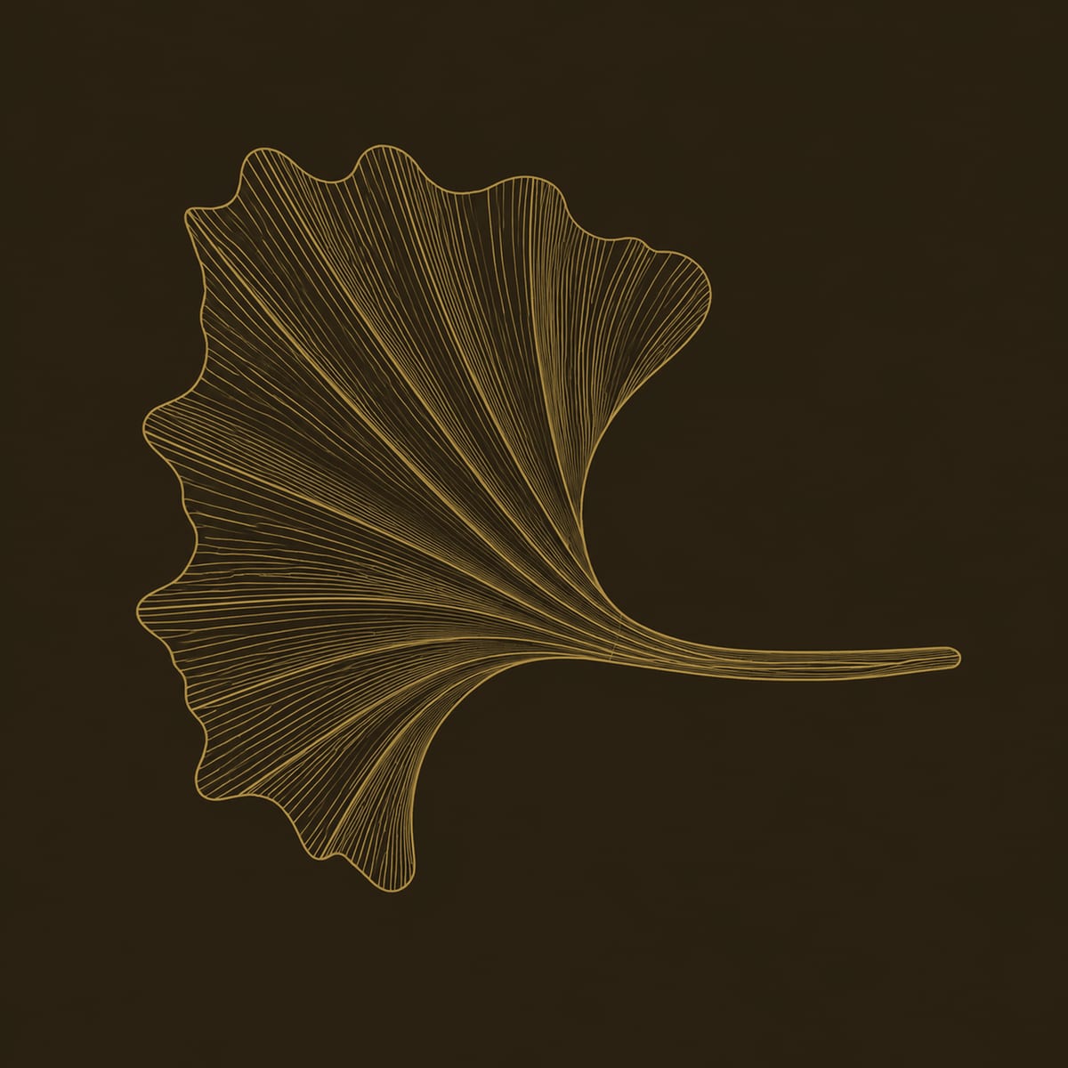 Fan Leaf Wall Art With Carved Ribs And A Small Display Ledge dimension diagram